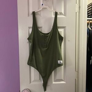 Army green Body suit